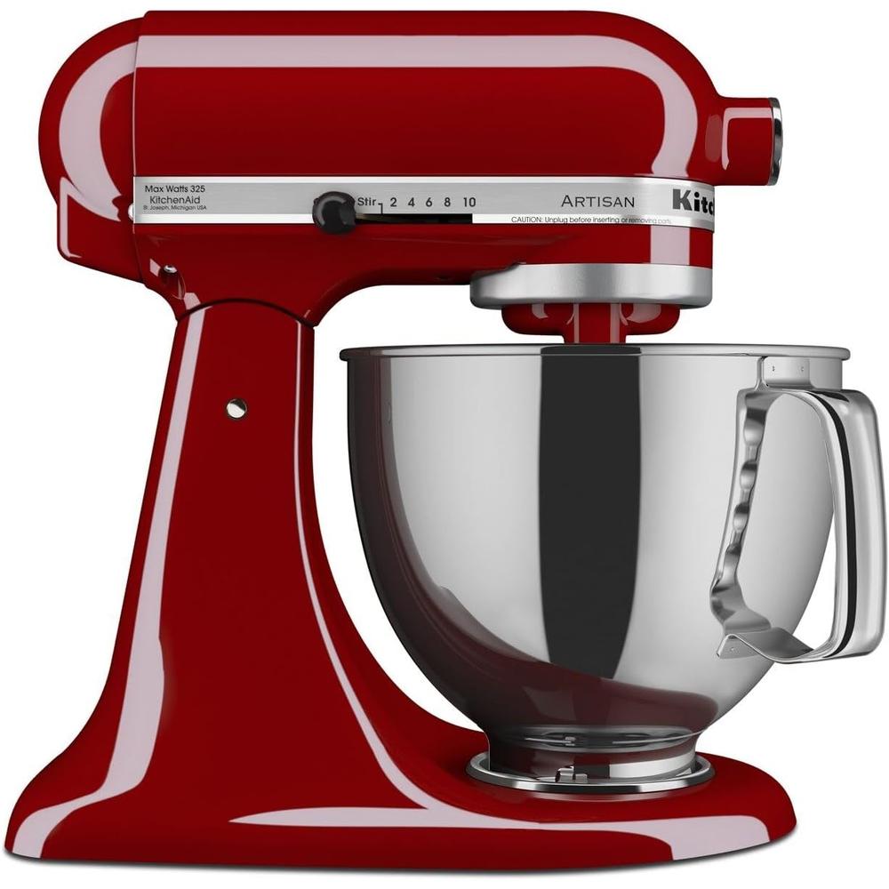 KitchenAid Artisan, batidora de pie 5 qt / 4.7 L con protector | Rojo