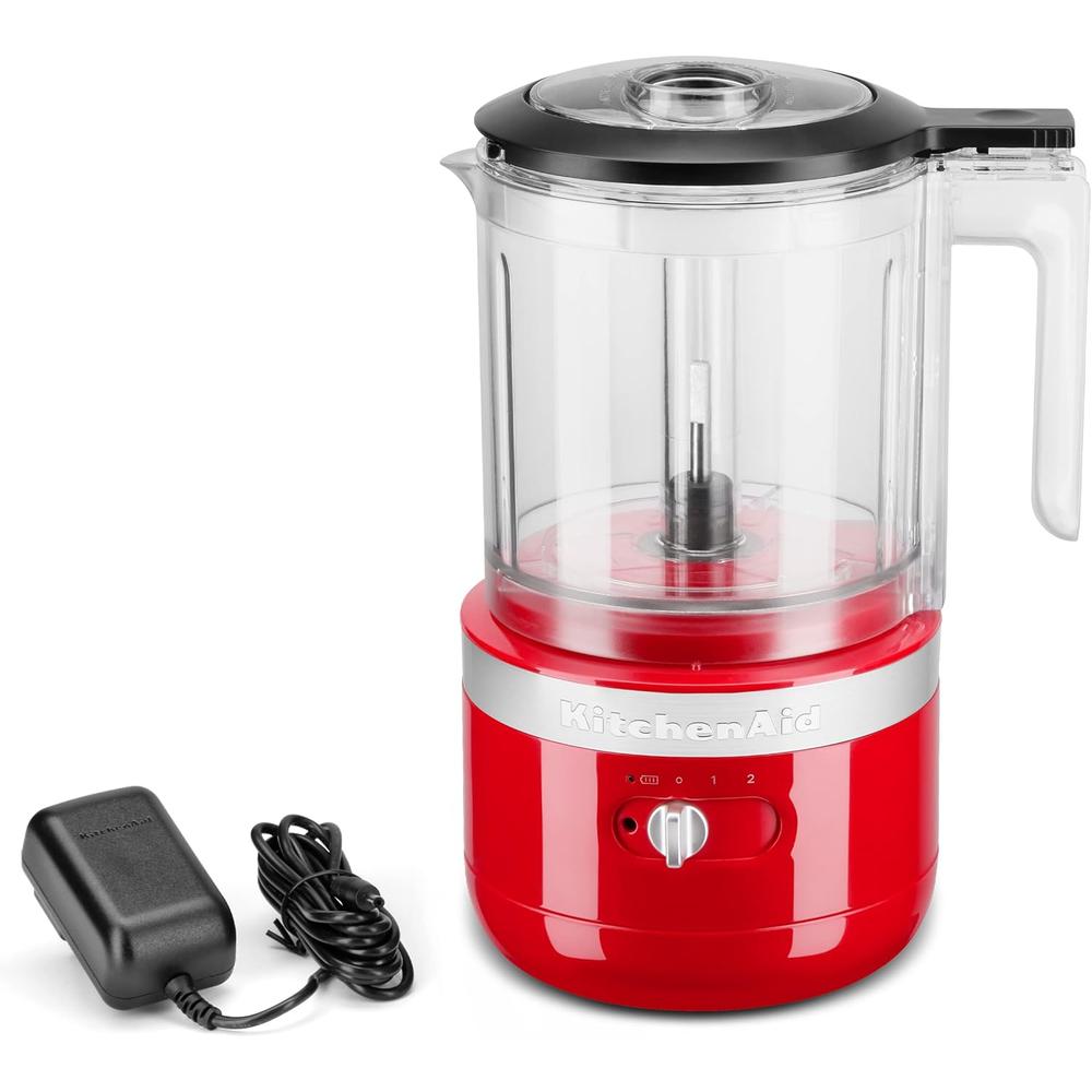 KitchenAid KFCB519PA, picadora de alimentos inalámbrica 5 qt / 4.7 L | Rojo pasión