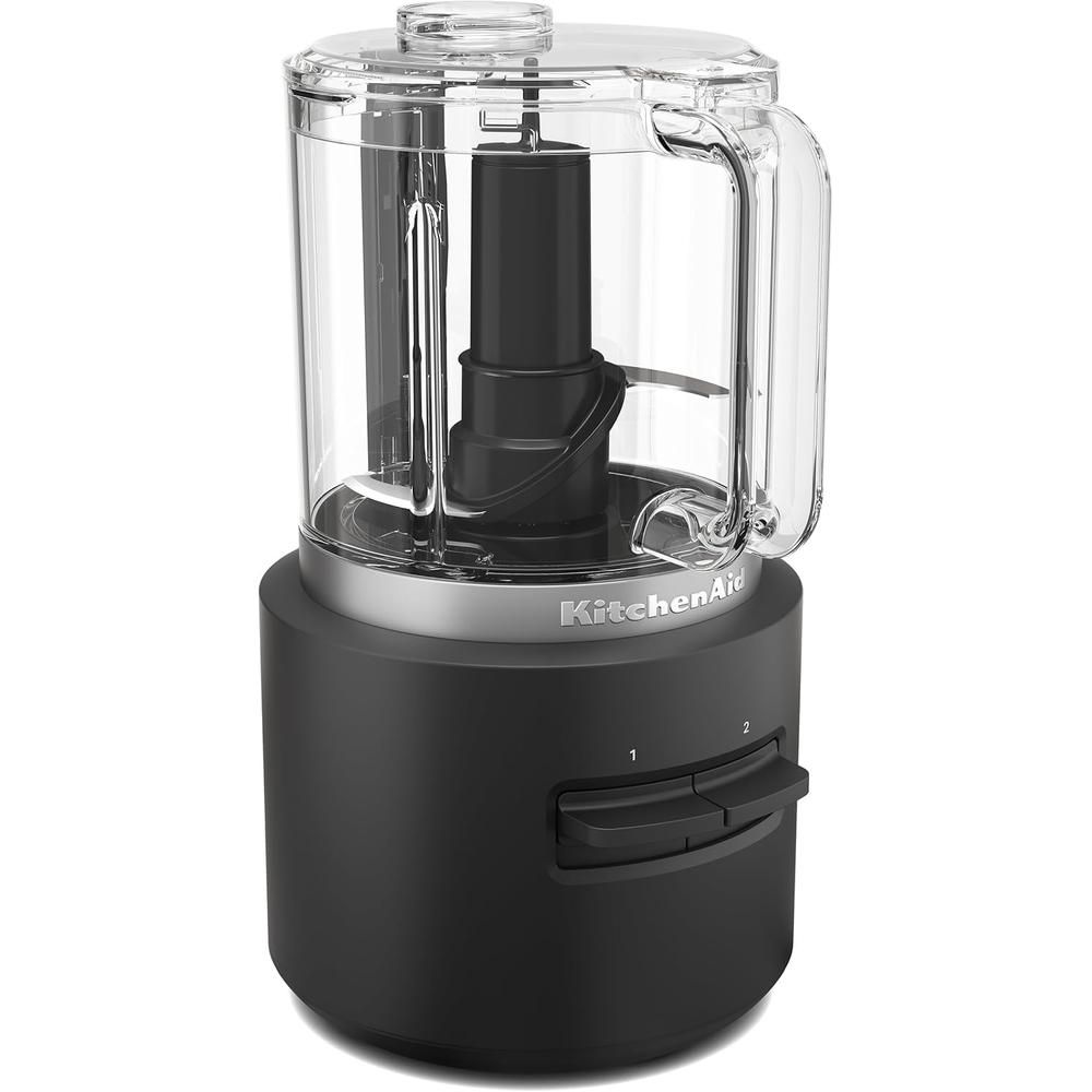 KitchenAid KFCR500, picadora de alimentos inalámbrica Go | Negro mate